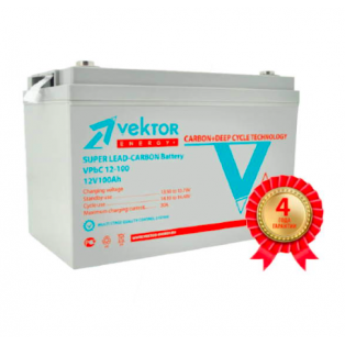 Аккумуляторная батарея VEKTOR VPbC 12-100 CARBON